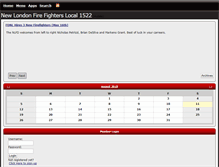 Tablet Screenshot of newlondonfirefightersunion.org